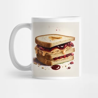 Peanut Butter and Jelly Sandwhich Mug